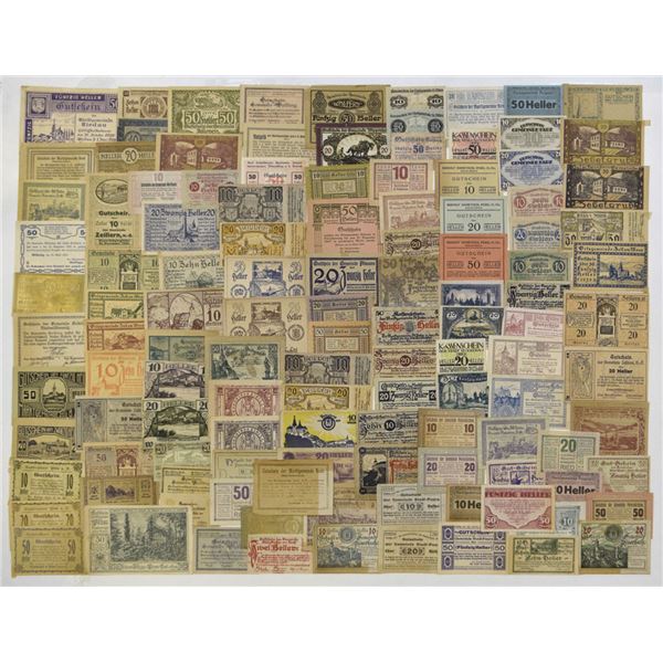 Germany & Austria. Notgeld Assortment, 1919 to 1923