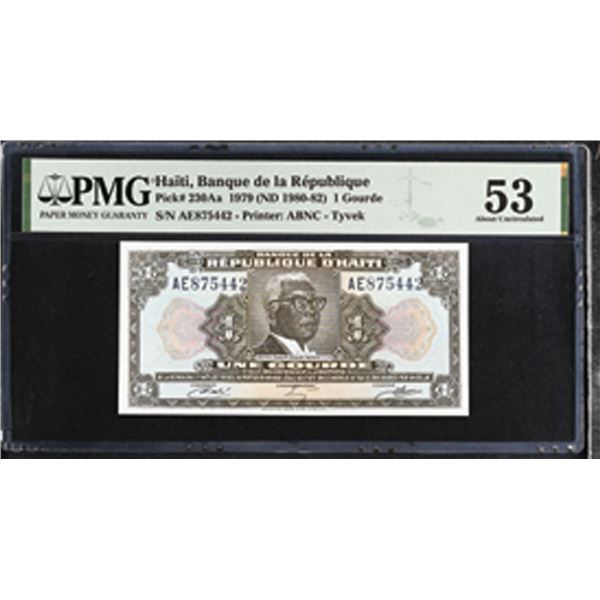 Haiti. Banque de la Republique d'Haiti, L.1979 (ND 1980-82), Issued Banknote.