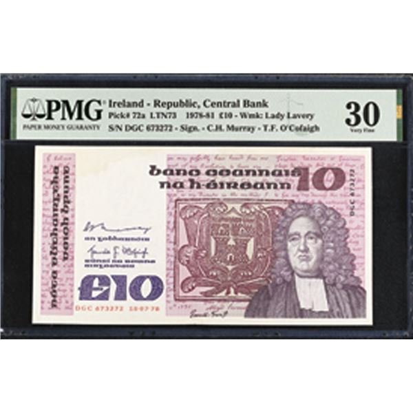 Ireland. Central Bank of Ireland, 1978, Issued Banknote.