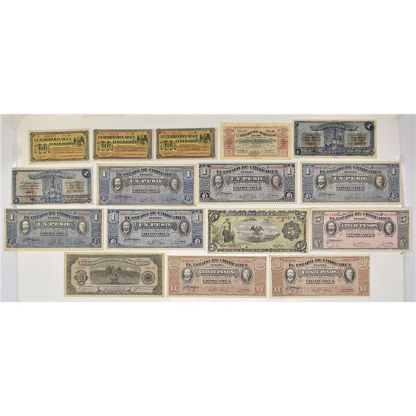 Mexico. Banknotes Collection from Various Issuers, 1914 to 1915