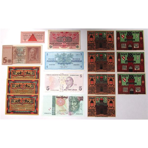European Collection of Issued Banknotes, 1916 to 2009, Issued Banknote Assortment