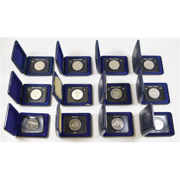 Canada. 100th Anniversary of the Accession of British Columbia and Silver Canadian Coins, 1971 to 19