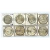Image 1 : Egypt (1960s–1970s). Egypt Uncirculated Silver Commemorative 1_Pound Set of 8 Coins.