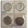 Image 2 : India – Four-Coin Group of Victoria Silver One Rupees: 1840 (2 pcs), 1862, and 1887