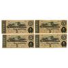 Image 1 : VA. C.S.A., 1864, Issued Banknote Quartet.