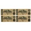 Image 1 : VA. C.S.A., 1864, Issued Banknote Quartet.