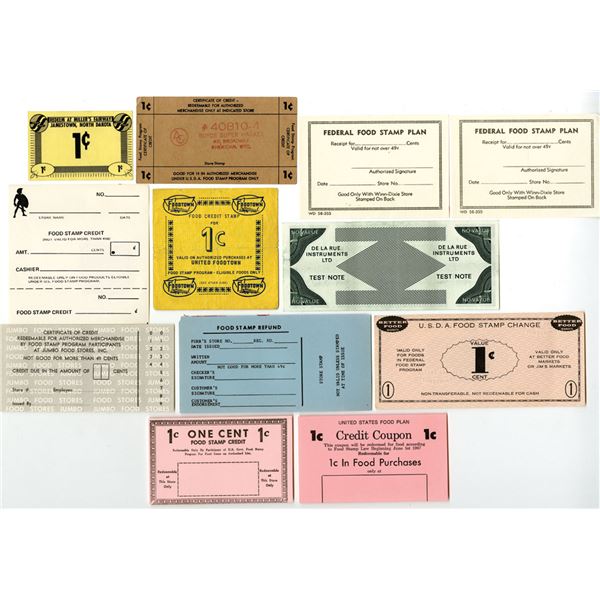 Food Stamps and Ration Credits, ca. 1930s to 1940s.