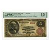 Image 1 : NY. Central National Bank of Troy, New York, $5, Series of 1882, Ch# 1012, Issued Banknote.