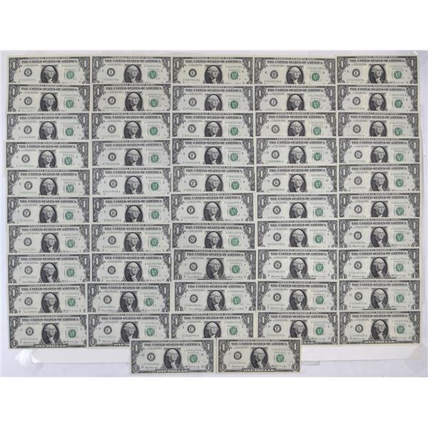 U.S., F.R.N., $1, Series of 1969B, 1969C, and Series 1969D, Uncirculated Banknote Group