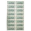 Image 2 : U.S., F.R.N., $2, Series of 1976, Fr#1935A* District A - Boston, MA., Uncut Sheet of 16 Replacement 
