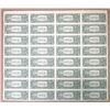 Image 2 : U.S., F.R.N., $1, Series of 1981, Fr#1911A, District A - Boston, MA., Uncut Sheet of 32 Notes.