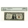 Image 1 : U.S. Silver Certificate, $1, 1935A Hawaii - WWII Emergency Issue, Fr#2300.