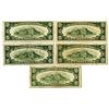 Image 2 : U.S. Silver Certificates, $10, Series of 1934C and Series of 1934D, Issued Banknote Quintet.