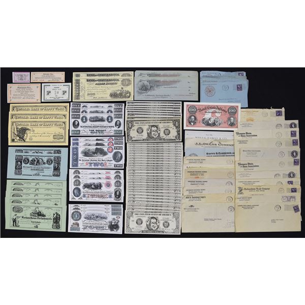 Advertising, Satirical, and Bank-Related Ephemera