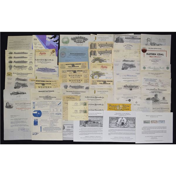 Grain, Seed, and Coal Company Letterheads, Telegrams, and Correspondence.