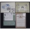 Image 1 : Canada & U.S., Security Printer Documents, Signs, Certificates and Vignettes,  ca.1940s to 1980s.