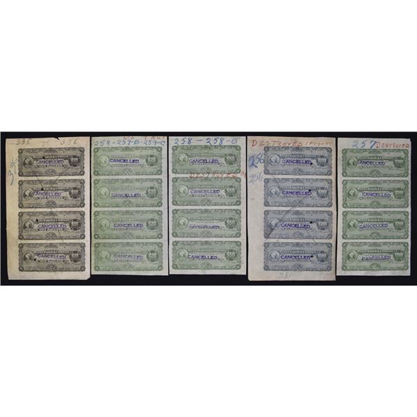 California & Worldwide. Wells Fargo and Co., Proof Banknotes, ND (1900s).