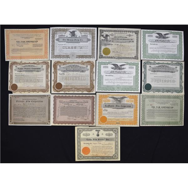 Film and Motion Picture Companies, ca. 1910s to 1950s, Stock Assortment.