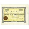 Image 1 : CO. Gold Valley Placer Mining Co., 1893 Stock Certificate