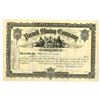 Image 1 : CO. Parnell Mining Company, 1882 I/U Stock Certificate With Gold Coin Vignette.