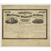 Image 1 : LA. MO. Atlantic and Mississippi Steamship Co., 1869, I/U Large Format Stock Certificate.
