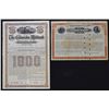 Image 1 : CO. Colorado Midland Railway, 1890, U/U and Specimen Stock and Bond Pair.
