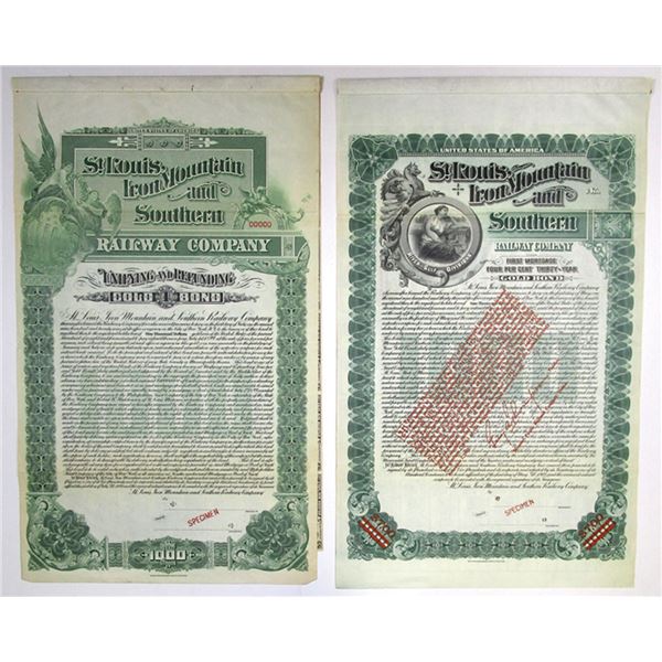 MO. & AR. St. Louis, Iron Mountain and Southern Railway Co., River and Gulf Divisions, 1903, Specime