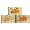 Image 1 : NY. Panama Rail Road Co., 1871 and 1872, Revenue Imprinted I/C Stock Certificate Trio.