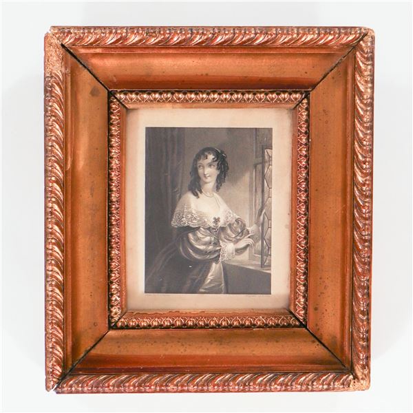 Victorian portrait engraving after E. T. Parris, engraved by H. Cook