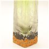 Image 5 : Bohemian Green Cut and Engraved Glass Column Vase with Gilt Mounts, Probably Moser, Circa 1890