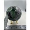 Image 4 : 91 MM GREEN PURPLE FLOURITE SPHERE