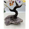Image 4 : 7.5 X 7.5 INCH  7 CHRYSTAL CHAKRA BONSAI TREE HANDMADE