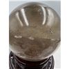 Image 2 : 95.0 MM SMOKY QUARTZ SPHERE WITH INCULSION  HIGH GRADE