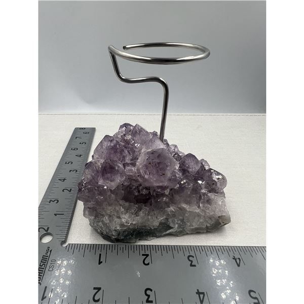 3.7 X 2.7 INCH  AMETHYST ROUGH CLUSTER  DECORATION HOLDER