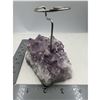 Image 5 : 3.7 X 2.7 INCH  AMETHYST ROUGH CLUSTER  DECORATION HOLDER