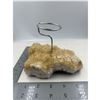Image 4 : 5.6 X 4 INCH  CITRINE  ( HEATED AMETHYST )  CLUSTER DECORATION HOLDER ( HEATED AMETHYST )
