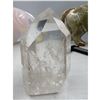 Image 3 : 3.5 X 2.3 INCH  CLEAR QUARTZ TOWER WITH AURA