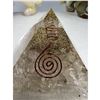 Image 4 : 2.9 INCH  CLEAR QUARTZ  ORGONITE  WITH COPPER PYRAMID