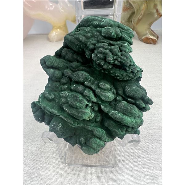 2.5 INCH VELVET  BUBBLE MALACHITE SPECIMEN