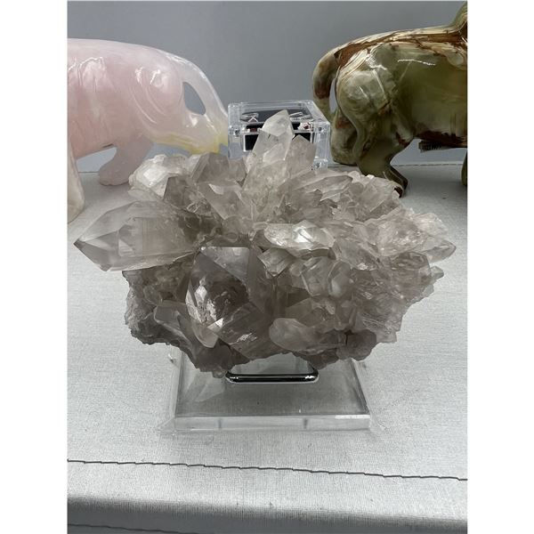 4.4 X 2.8 INCH  LUMERIAN SMOKY QUARTZ