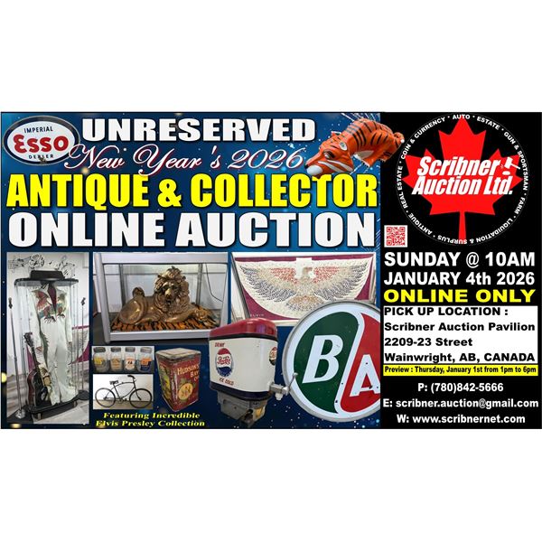 Incredible Antiques & Collectibles! All Categories incl. Advertising & ELVIS PRESLEY Collection!