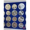 Image 4 : RCM Canada 1976 Silver Olympic 28 Coin Set in Presentation Case (w/key & original shipping box) Set 