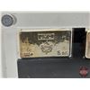 Image 2 : RARE Johnson Matthey Canada : FINE SILVER INGOT SET (4) : "JMC" Maple Leaf : Vintage Pour ~ 3 oz. (T