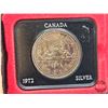 Image 2 : RCM Canada 1972 Silver Dollar : (Black Case)