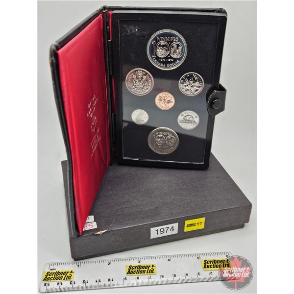 RCM Canada 1974 Double Dollar Proof Set : Winnipeg