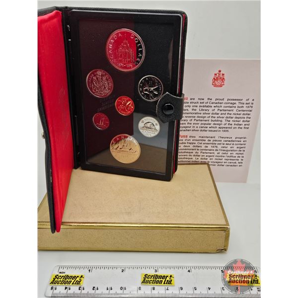 RCM Canada 1976 Double Dollar Proof Set : Library of Parliament