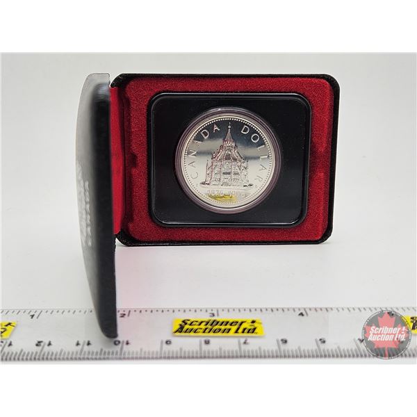 RCM Canada 1976 Silver Dollar : Library of Parliament (Black Case)