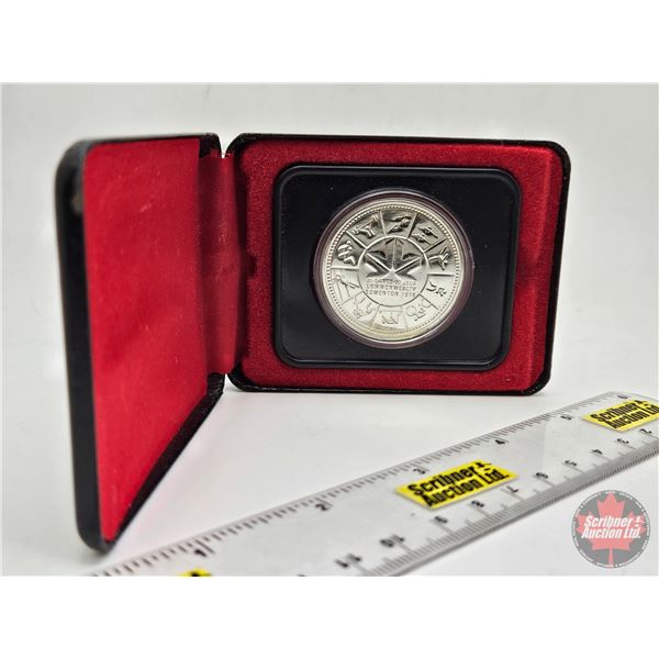 RCM Canada 1978 Silver Dollar : Edmonton Commonwealth (Black Case)