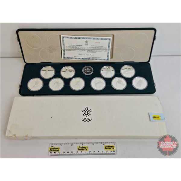 RCM Canada 1988 Winter Olympic $20 Sterling Silver Ten-Coin Set (COA #126665)