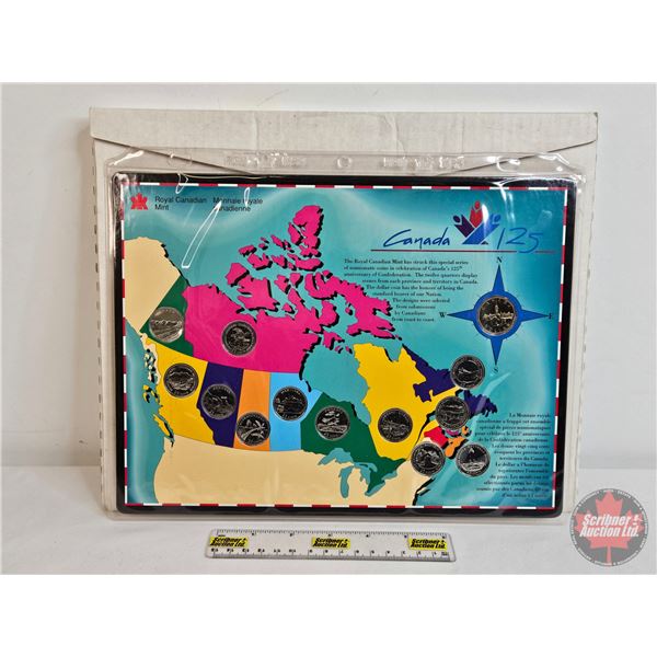 RCM 1992 Canada 125 : Map / Coin Set